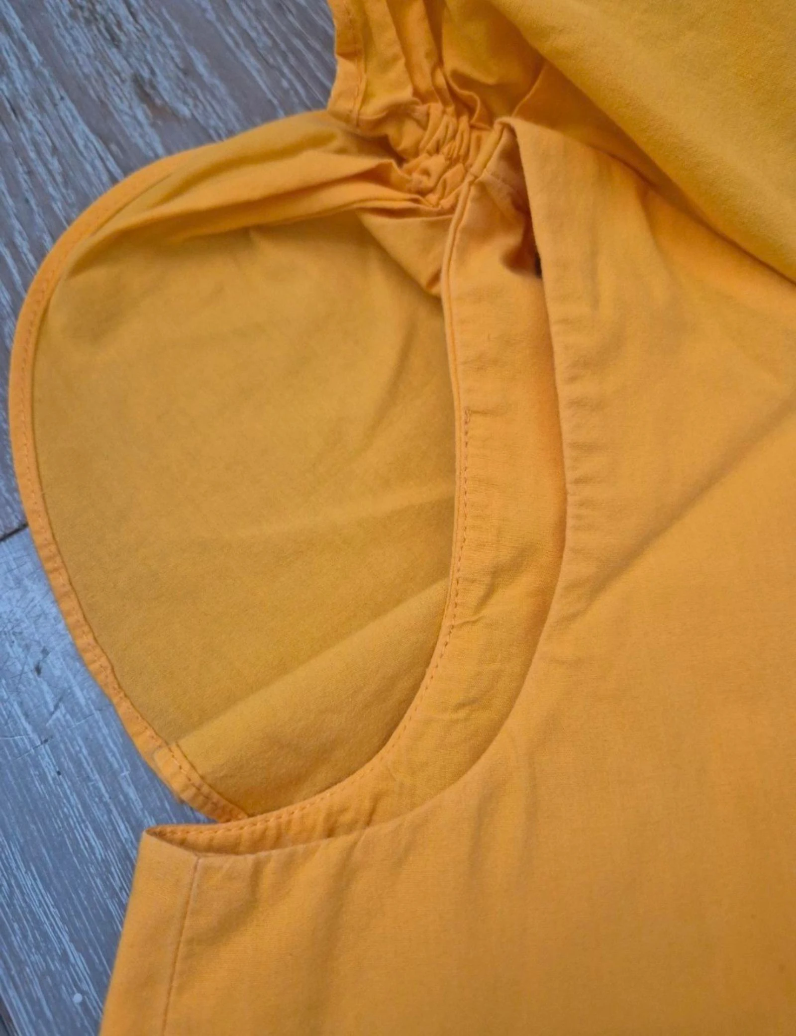 Yellow asymmetric blouse/top. Zara. Size 7 years – photo 6